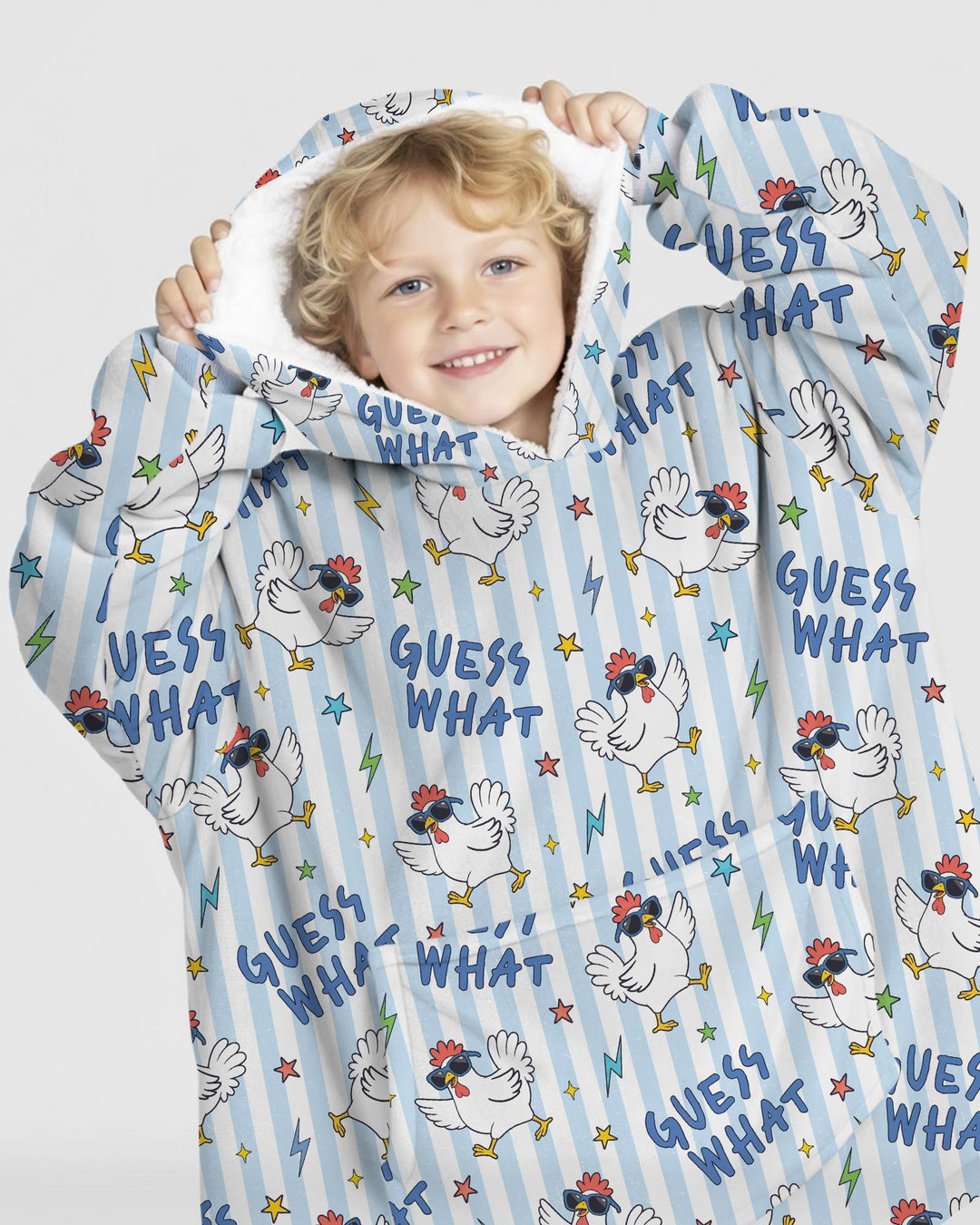 Guess What Chicken Butt! Bamboo Blanket Hoodie