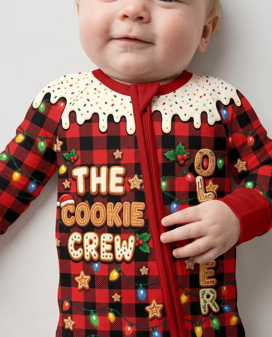 The Cookie Crew Custom Gingerbread Letter Bamboo Convertible Zippy