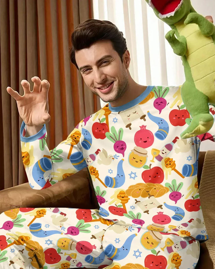 Shana Tova Rosh Hashanah Bamboo Men's Pajama Set
