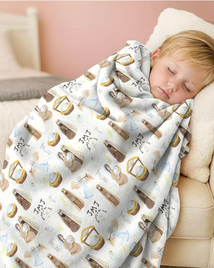 Holy Family Bamboo Blanket