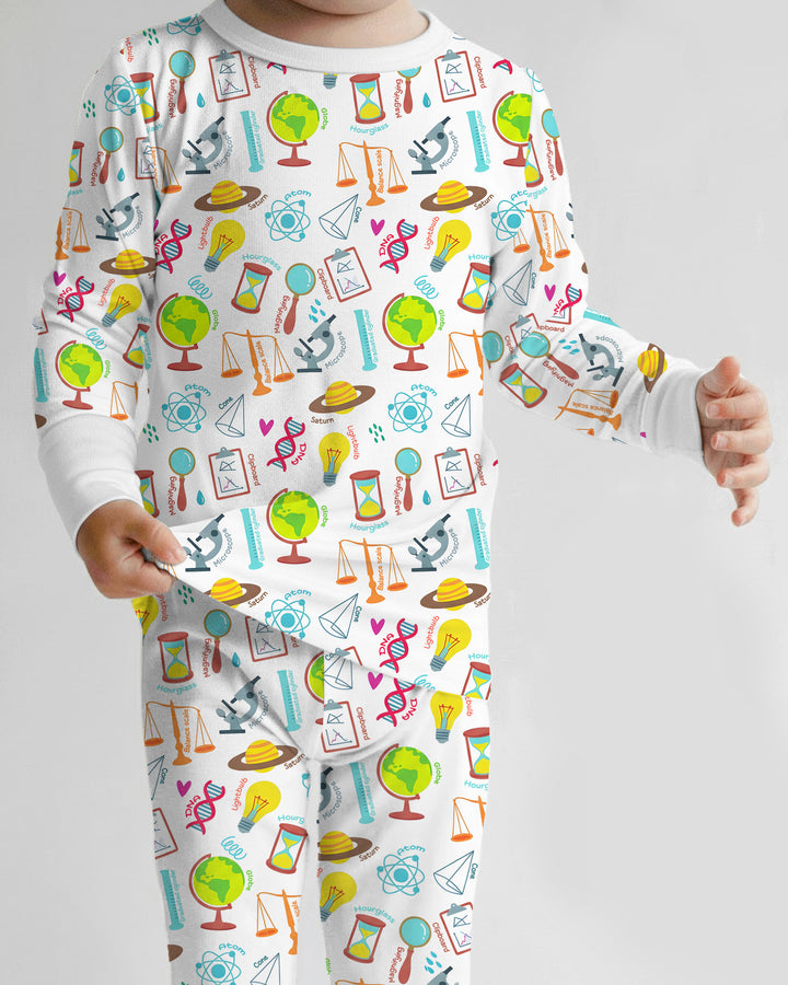 Template Bamboo Two Piece Long Sleeve Pyjamas Set