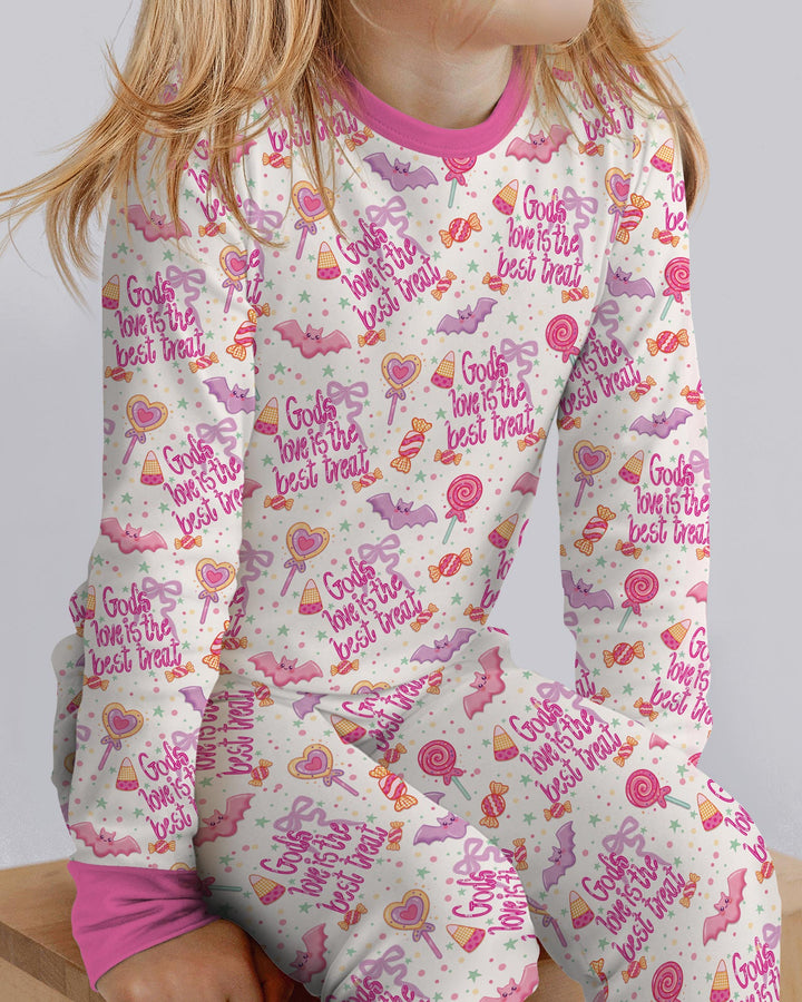 God's Love Is The Best Treat Bamboo Two Piece Long Sleeve Pajama Set