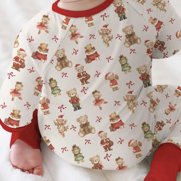 Christmas Teddy Bears Bamboo Convertible Zippy