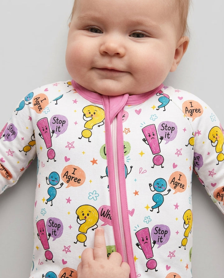 Punctuation Emotion Bamboo Convertible Zippy