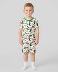 World Soccer Tournament Let's Go Mexico Family Matching Bamboo Two Piece Short Sleeve Shorts Pajama Set