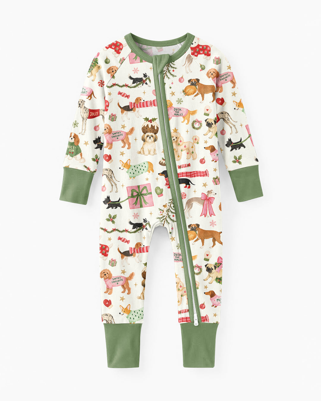 Festive Dog Merry Woofmas Bamboo Convertible Zippy