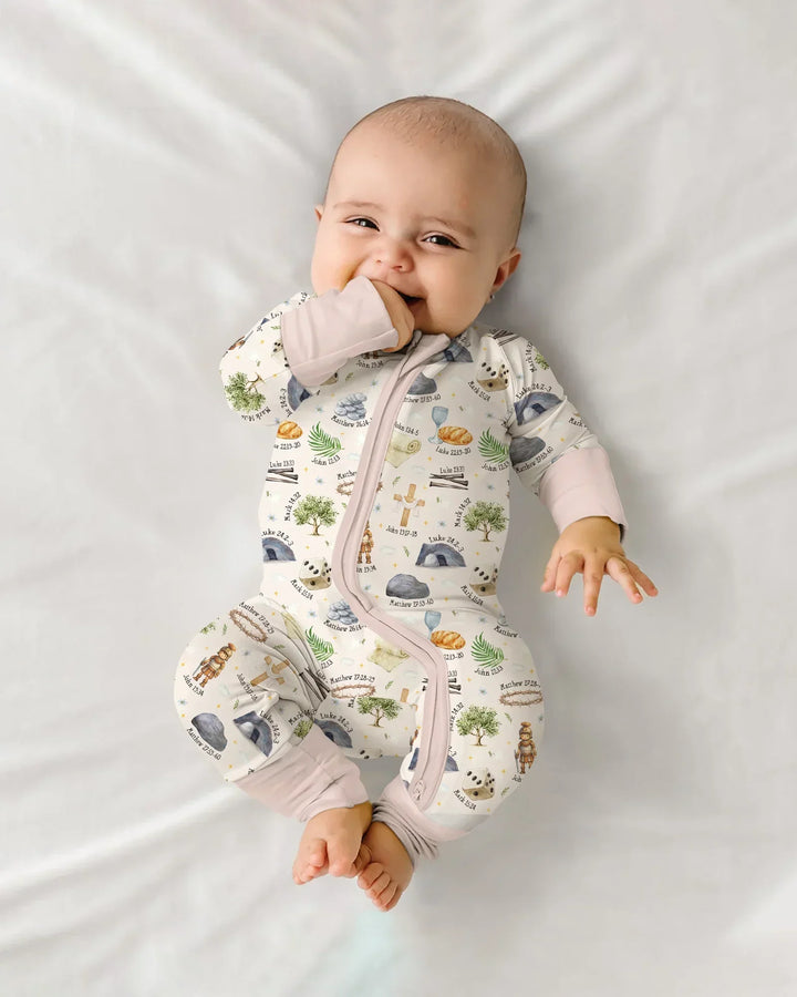 He Is Risen Family Matching Bamboo Convertible Zippy