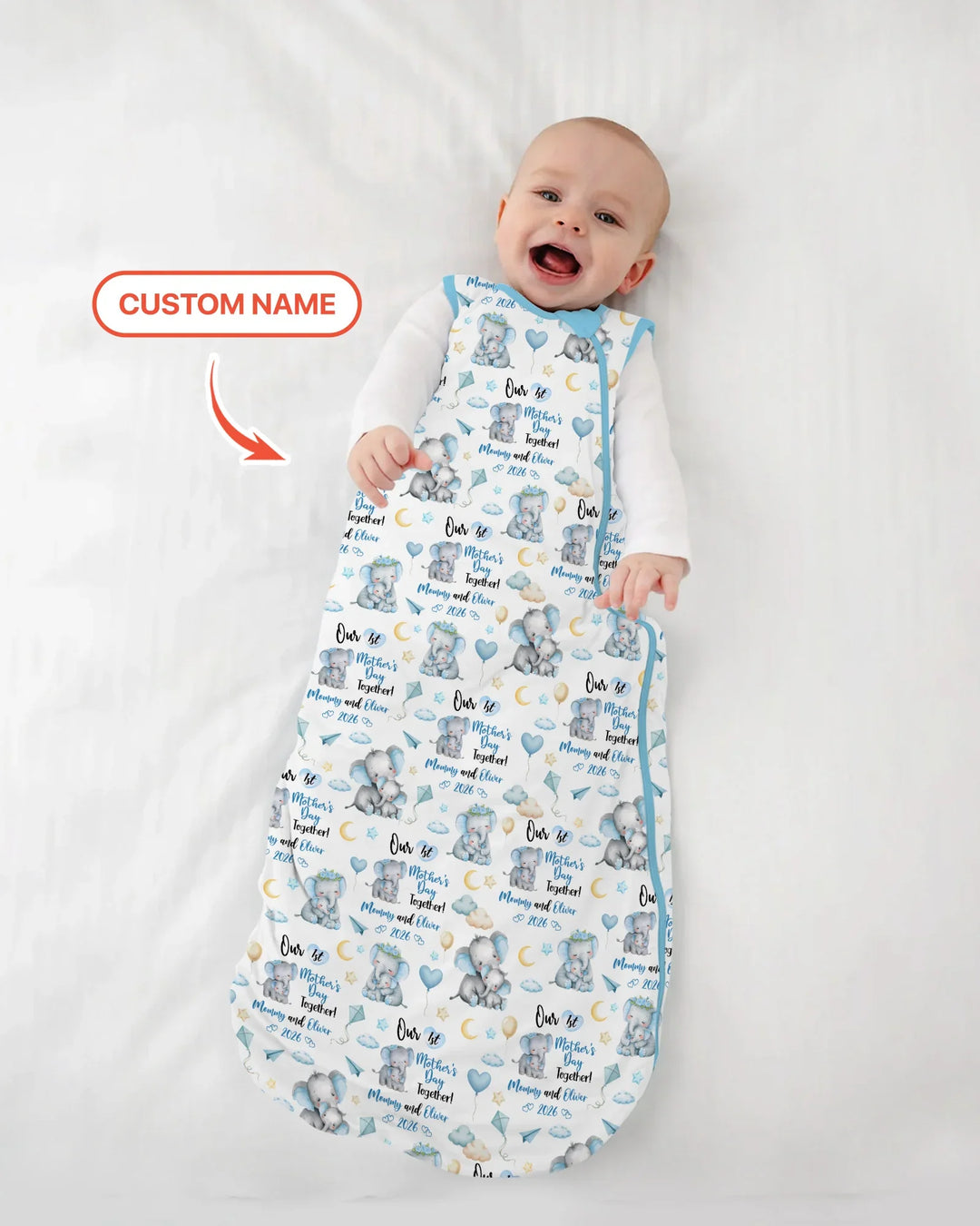 Personalized Our 1st Mother's Day Together Bamboo Sleep Bag