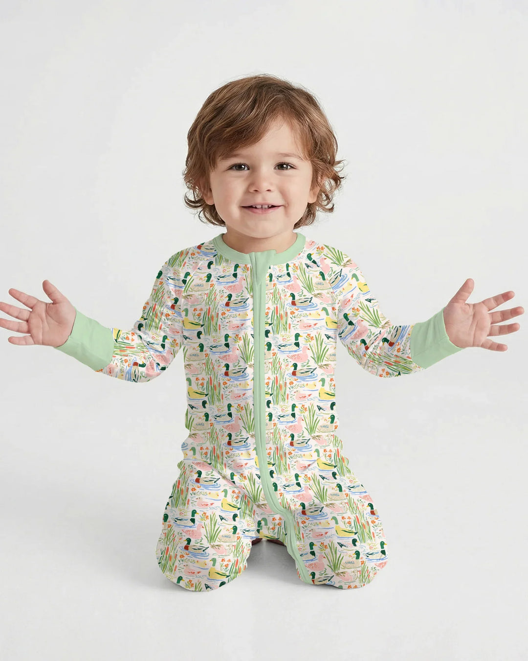 Whimsical Mallard Duck Bamboo Convertible Zippy