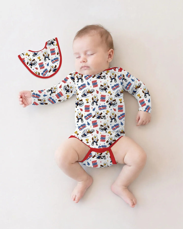 Soccer One Nation One Team Bamboo Bodysuit