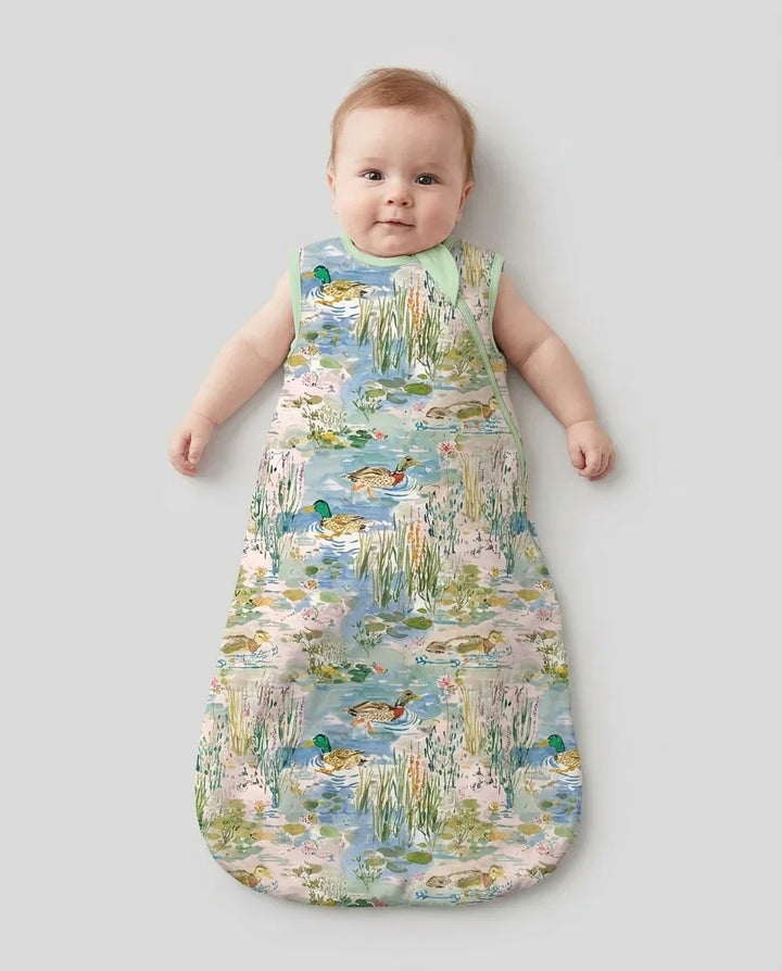 Watercolor Mallard Duck Bamboo Sleep Bag