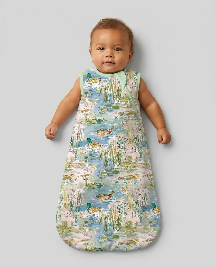 Watercolor Mallard Duck Bamboo Sleep Bag