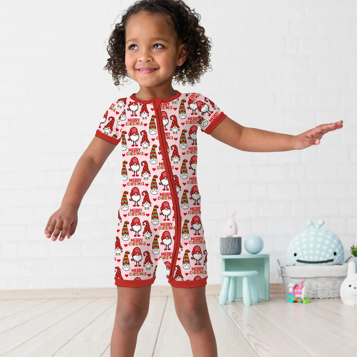Gnomie Christmas Bamboo Shorty Zippy