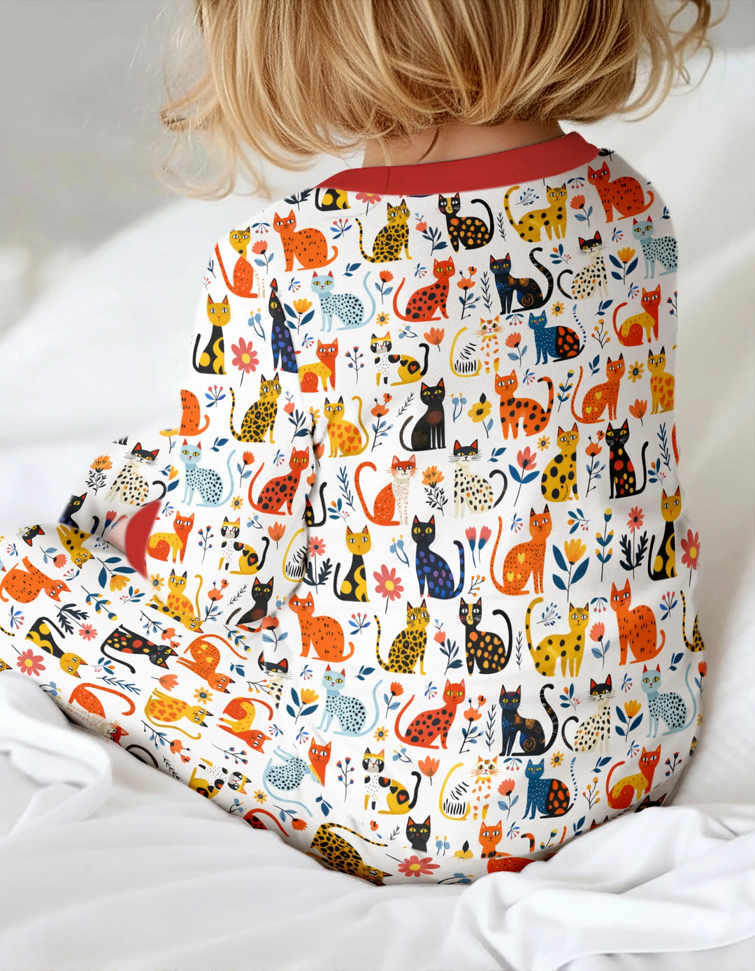 Whimsy Woodland Cats Bamboo Convertible Zippy