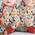 Whimsy Woodland Cats Bamboo Convertible Zippy