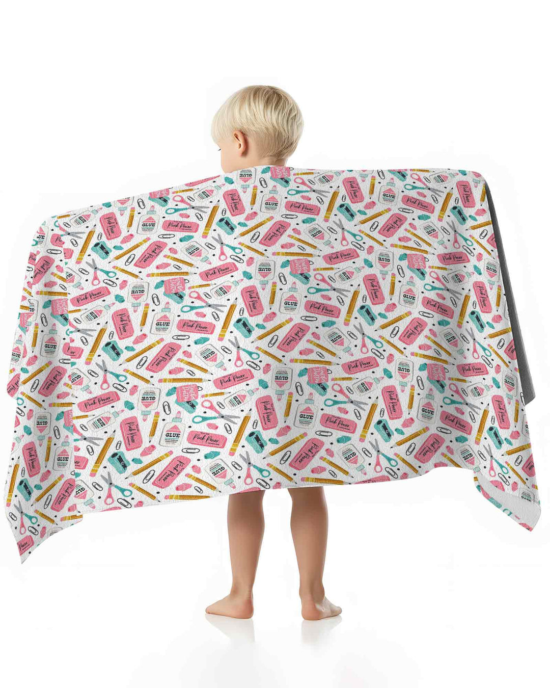 Pink Power School Supplies Bamboo Beach Towel