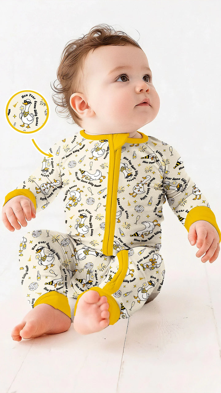 New Year Silly Goose Bamboo Convertible Zippy