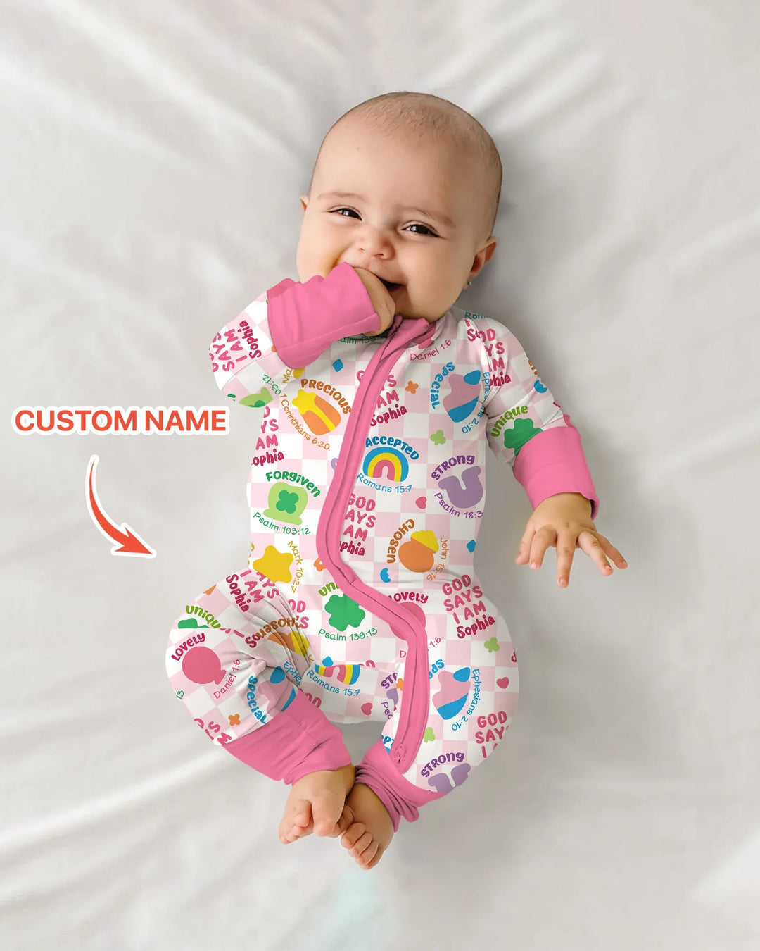 God Says I Am St. Patrick’s Day Custom Name Family Matching Bamboo Convertible Zippy