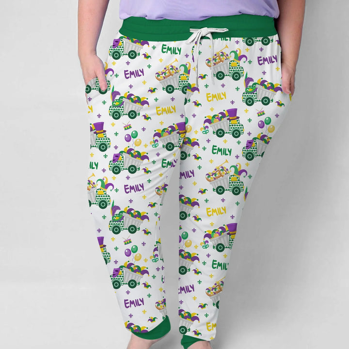 Mardi Gras Trucks Bamboo Women Pajama Set