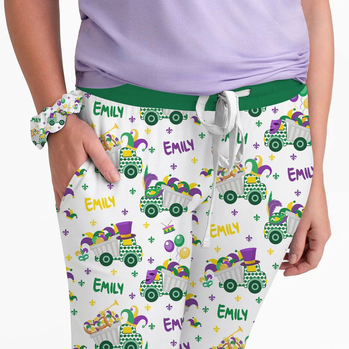 Mardi Gras Trucks Bamboo Women Pajama Set