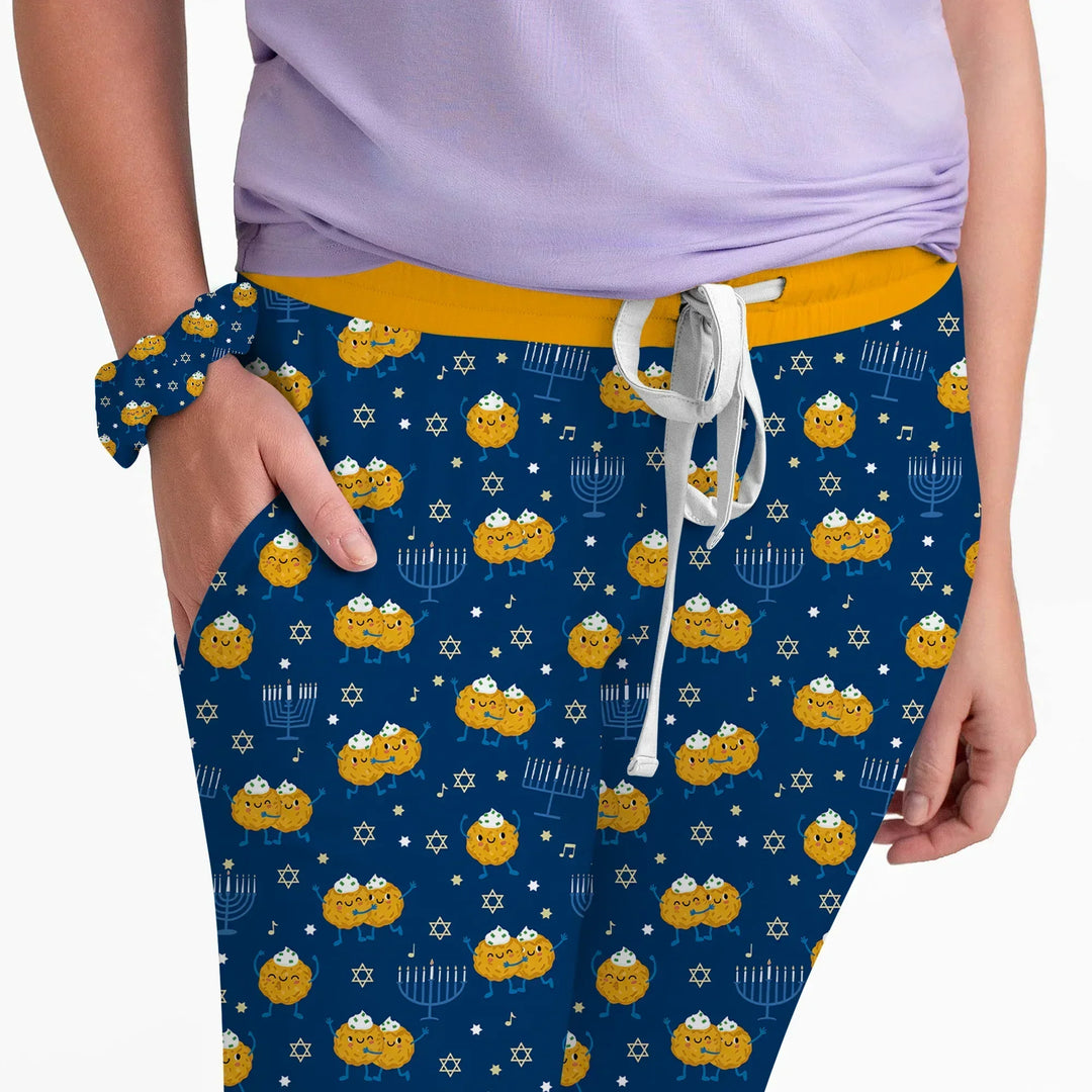 Hanukkah Latke Family Matching Bamboo Women Pajama Set
