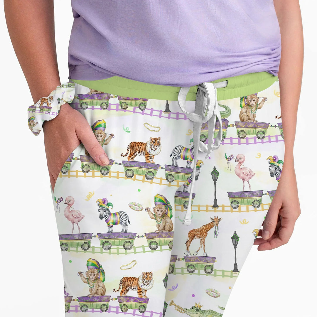 Mardi Gras Jungle Krewe Bamboo Women Pajama Set