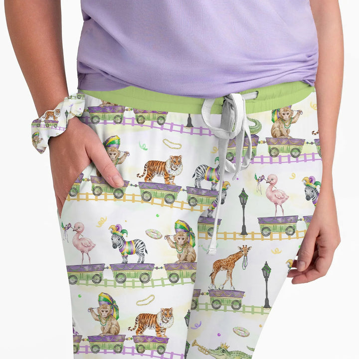 Mardi Gras Jungle Krewe Bamboo Women Pajama Set
