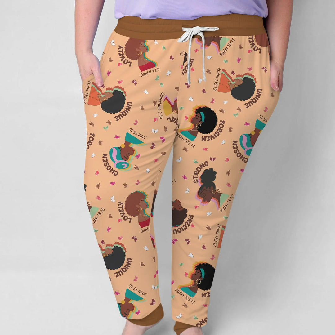 Empowered African Girl Bamboo Women Pajama Set