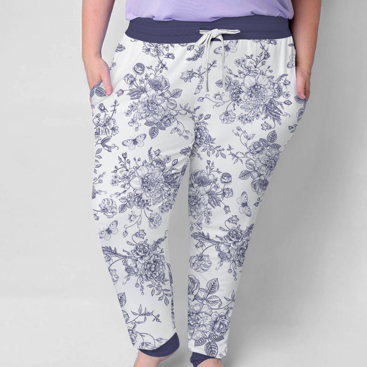 God Says I Am – Faith in Bloom Custom Name and Affirmations Bamboo Women Pajama Set