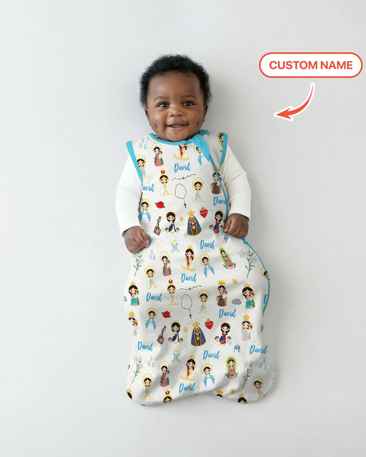 Custom Name Mother Mary Bamboo Sleep Bag