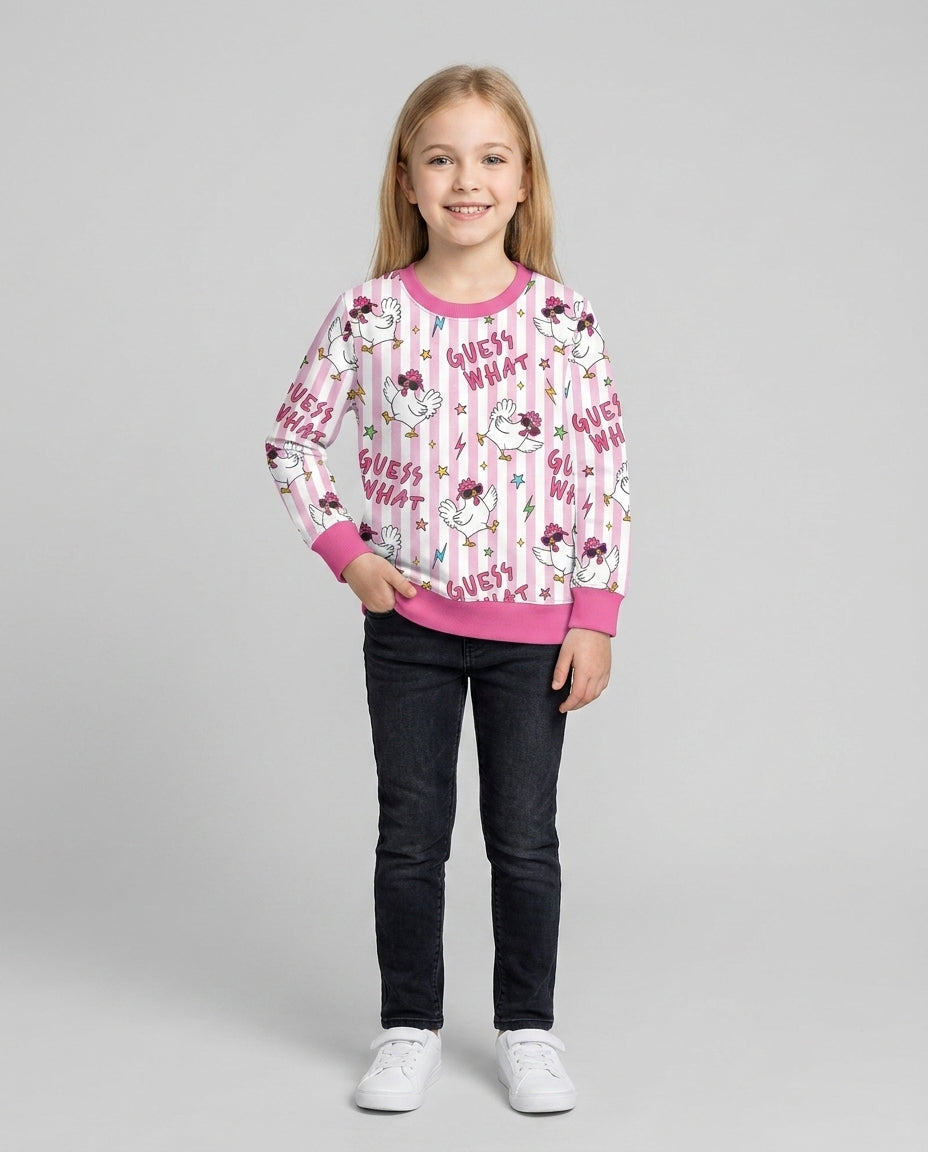 Guess What Chicken Butt! Bamboo Crewneck Sweatshirt