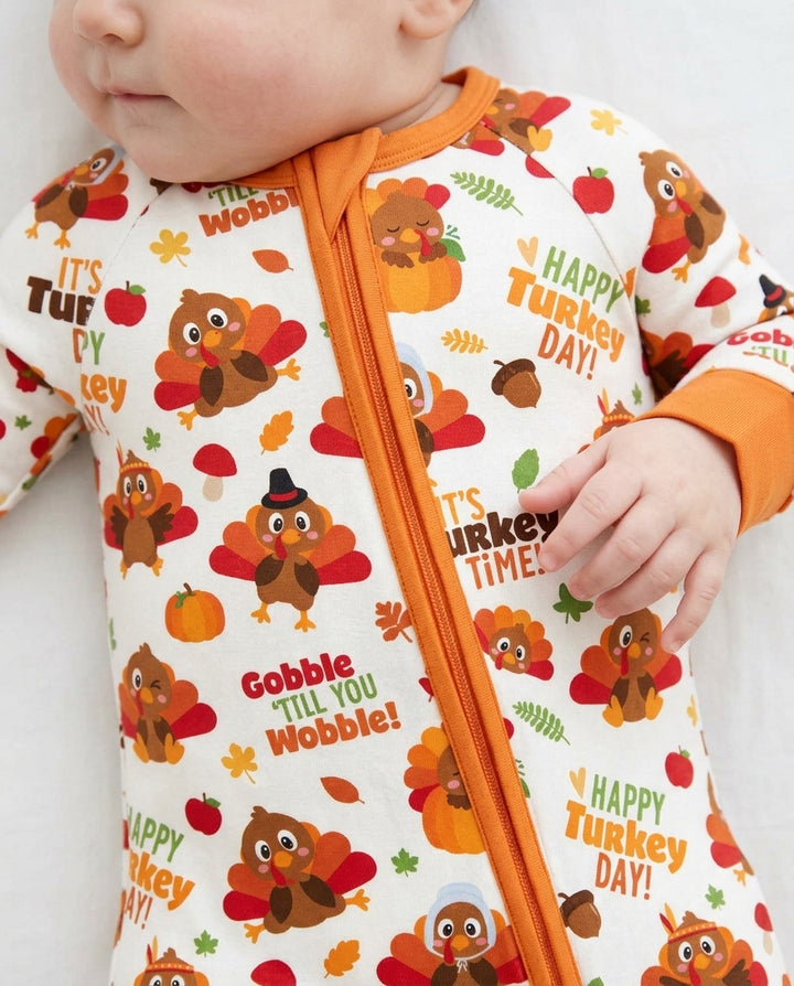 Happy Turkey Day Bamboo Convertible Zippy
