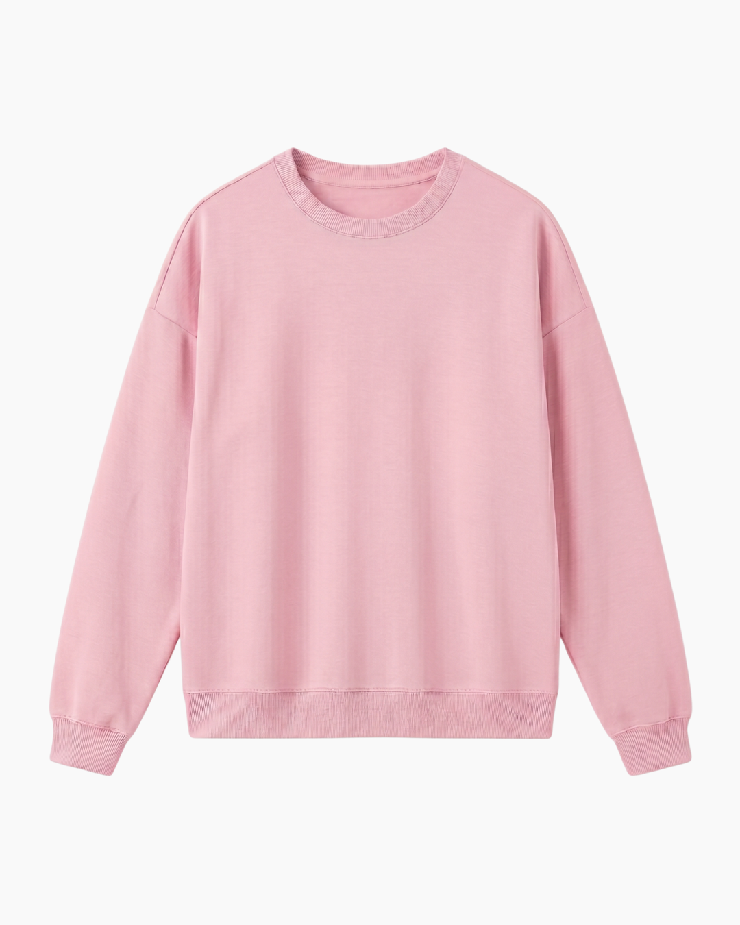 Solid Color Bamboo Adult Crewneck Sweatshirt