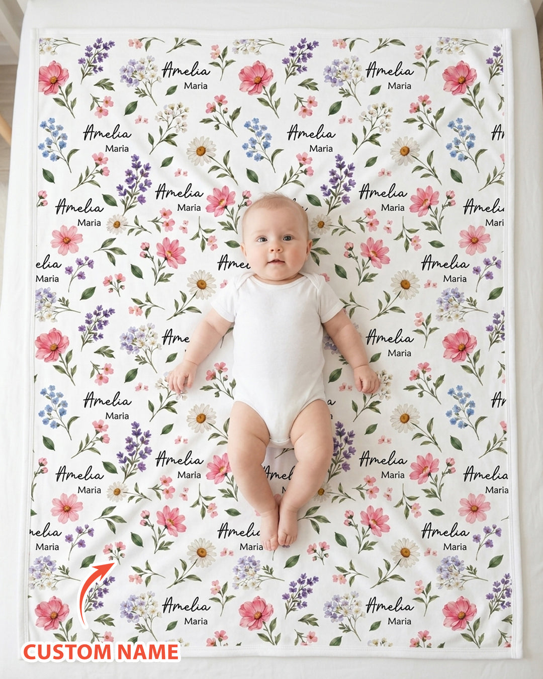 Wildflower Whispers Bamboo Blanket