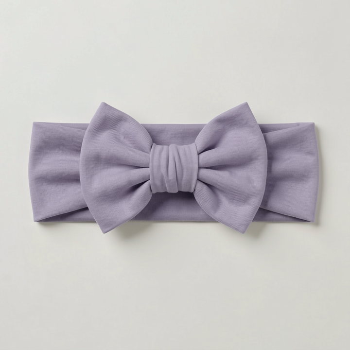 Solid Color Bamboo Luxe Bow Headband