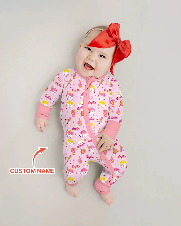 Baseball Mama and Mini Matching Bamboo Convertible Zippy