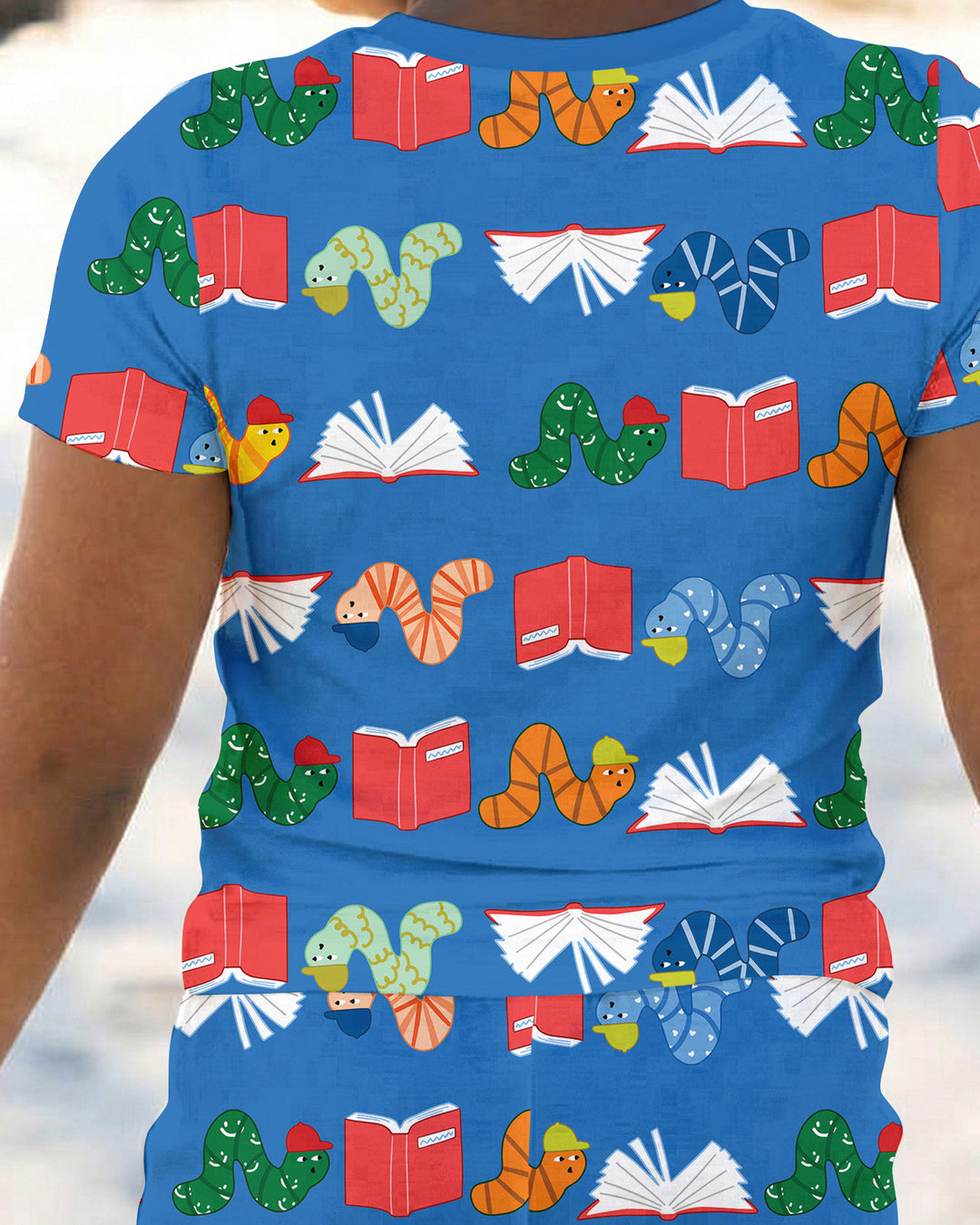 Bookworm Family Matching Bamboo Two Piece Short Sleeve Pajama Set