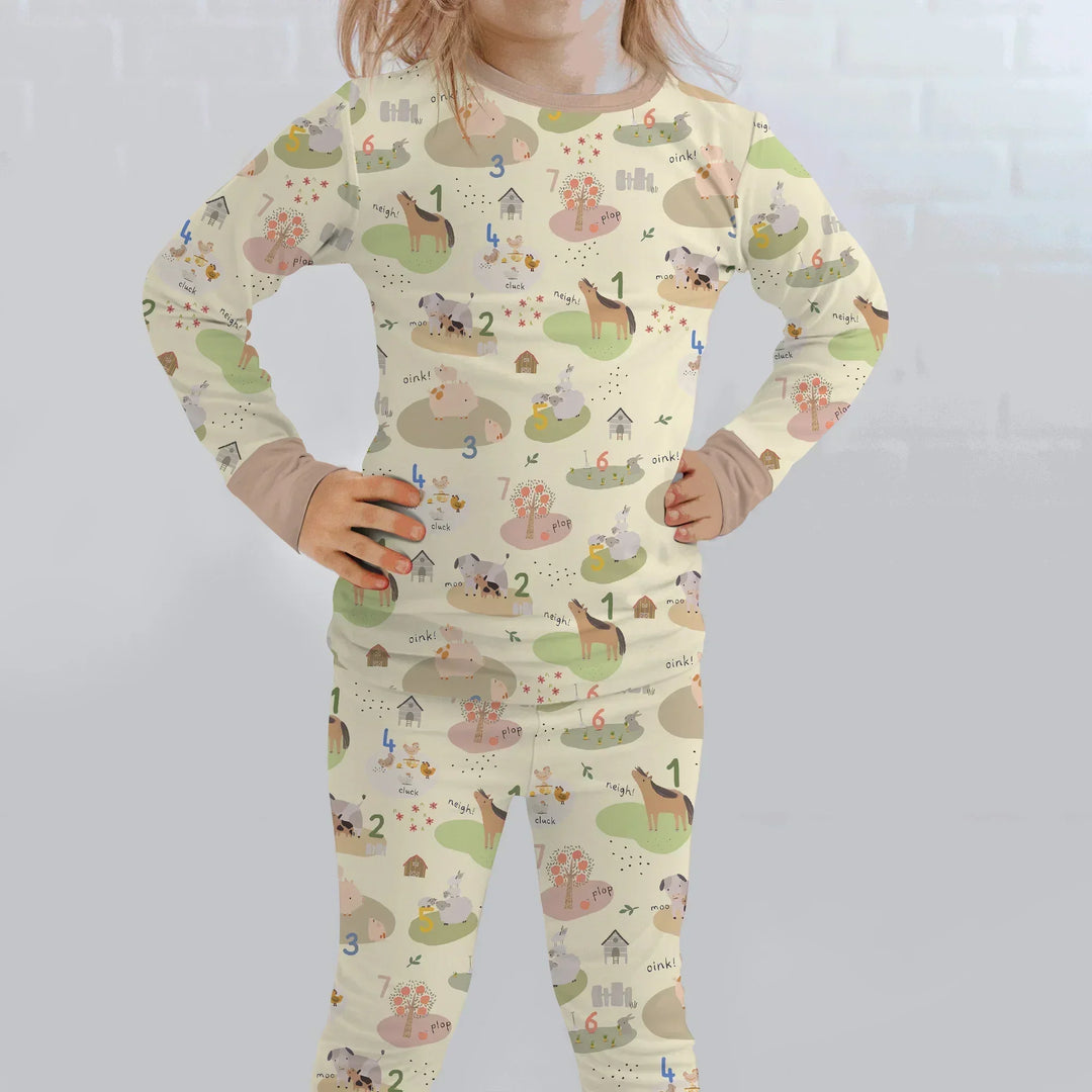 Farm Animal Counting Bamboo Convertible Zippy