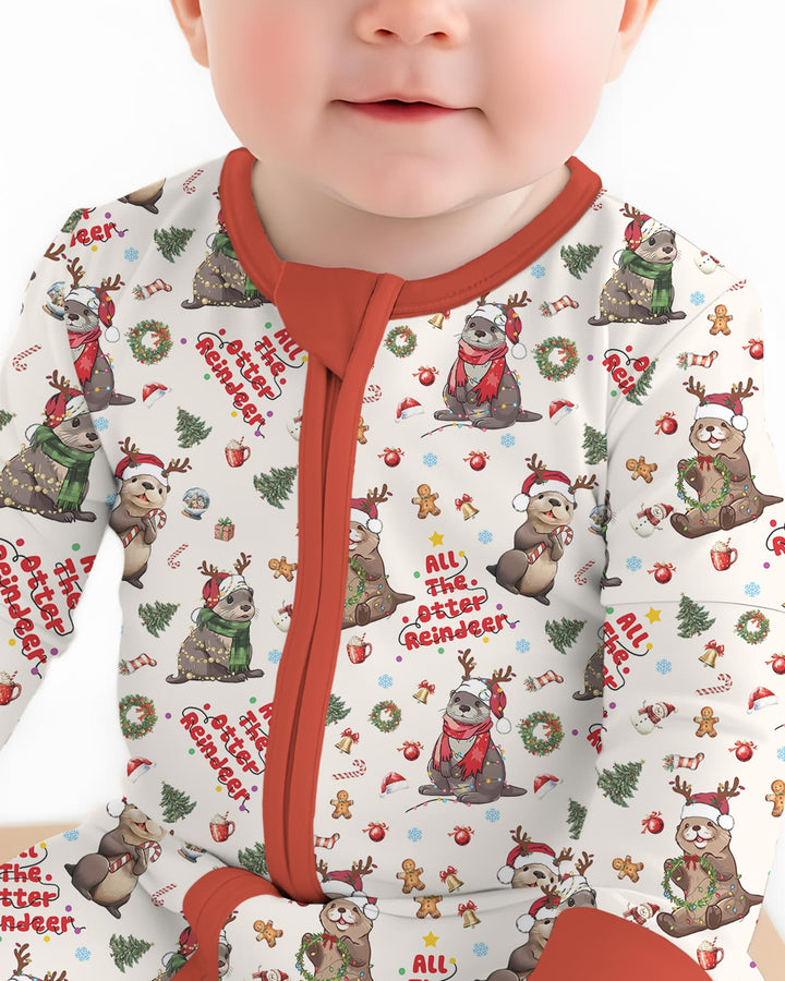All The Otter Reindeer Bamboo Convertible Zippy