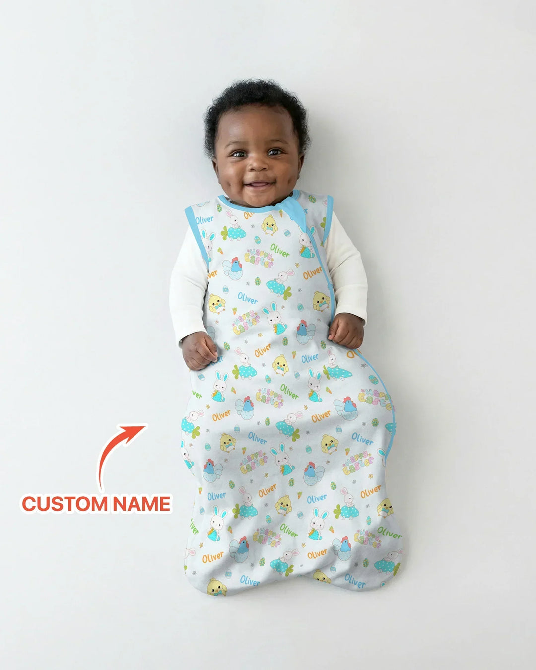 Custom name Happy Easter Bamboo Sleep Bag