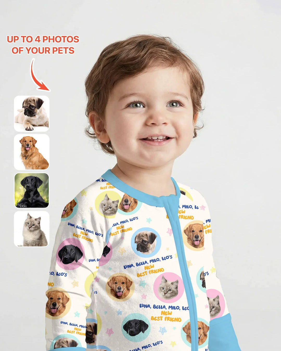 New Best Friend Custom Name And Pet Photos Convertible Zippy