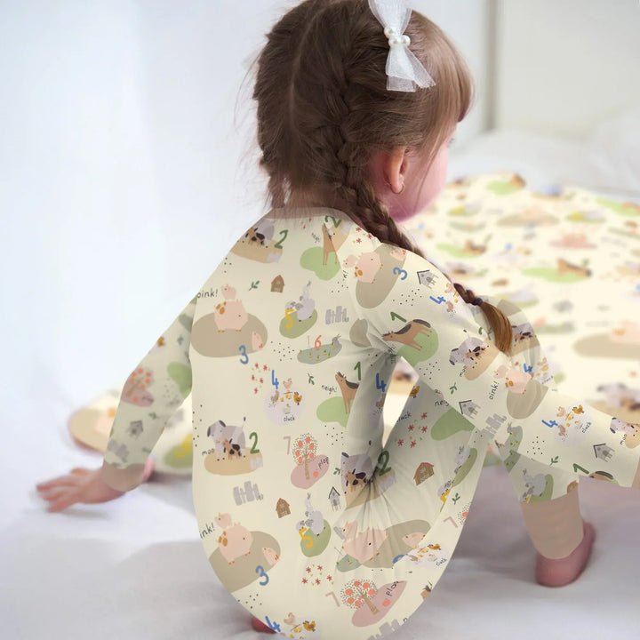 Farm Animal Counting Bamboo Convertible Zippy