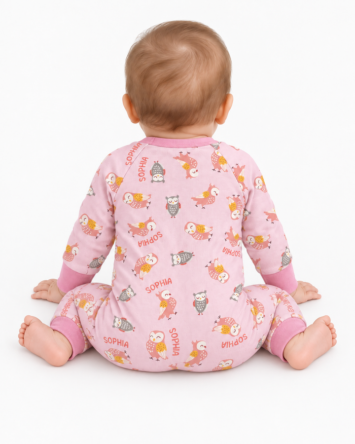 Custom Name Twin Owl Who's Who Bamboo Convertible Zippy