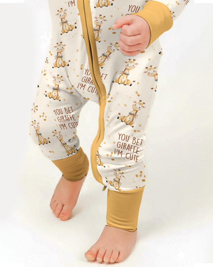 You Bet Giraffe I'm Cute Bamboo Convertible Zippy