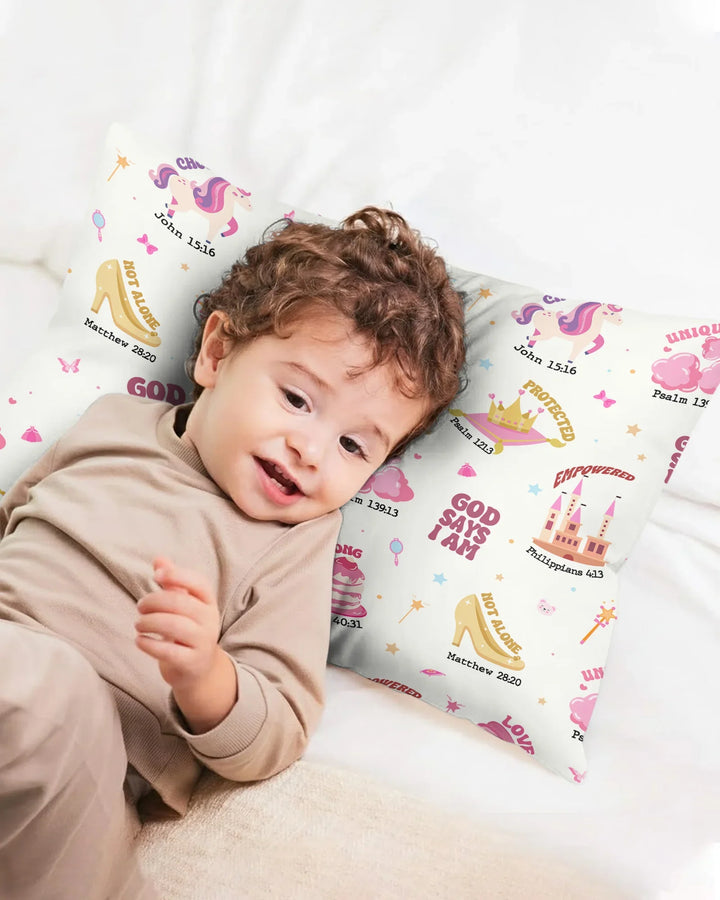 God Says I Am Girl Bamboo Pillow Case