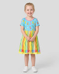 Happy Crayon Friends Bamboo Twirl Dress