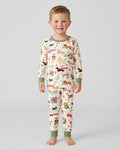 Festive Dog Merry Woofmas Bamboo Two Piece Long Sleeve Pajama Set