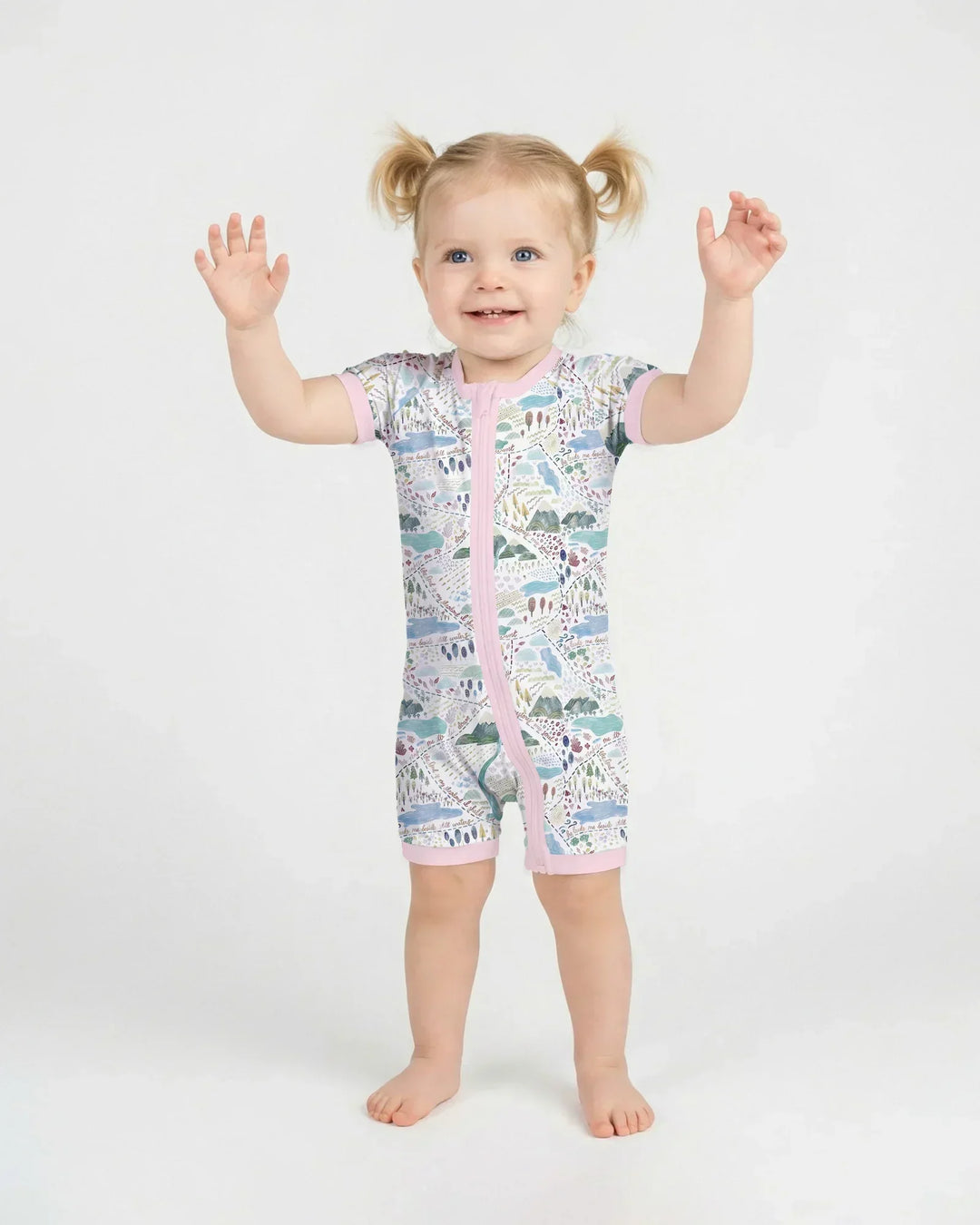 Whimsical Psalms 23 Map Bamboo Shorty Zippy