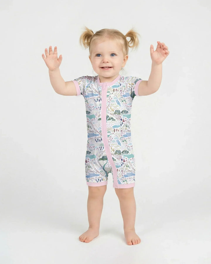 Whimsical Psalms 23 Map Bamboo Shorty Zippy