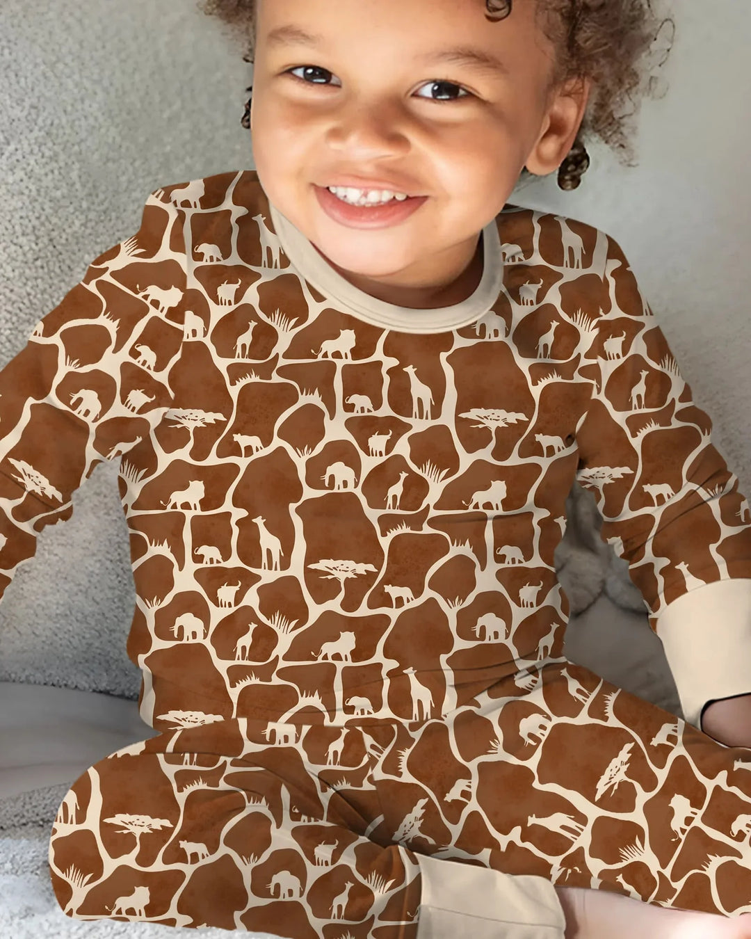 Wild Kingdom Bamboo Two Piece Long Sleeve Pajama Set
